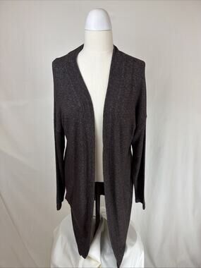 NWT Soya Concept Biara Brown Long Open Drop Shoulder Cardigan Sweater SM#0721